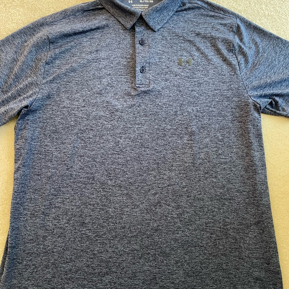 Under Armour Men's Gray Polo Shirt